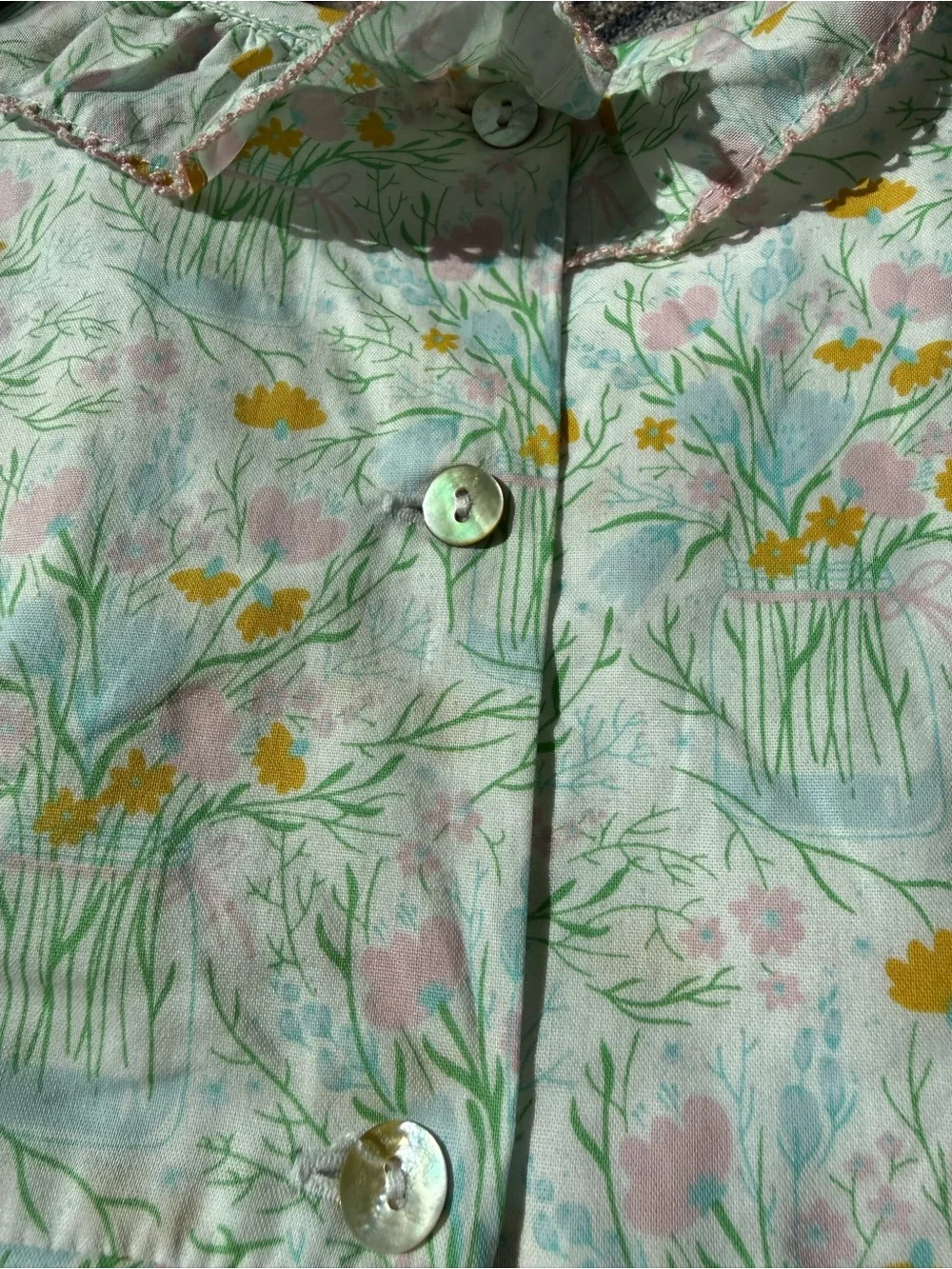 Smockingbird Floral Bouquet Smocked Jenny Bubble
